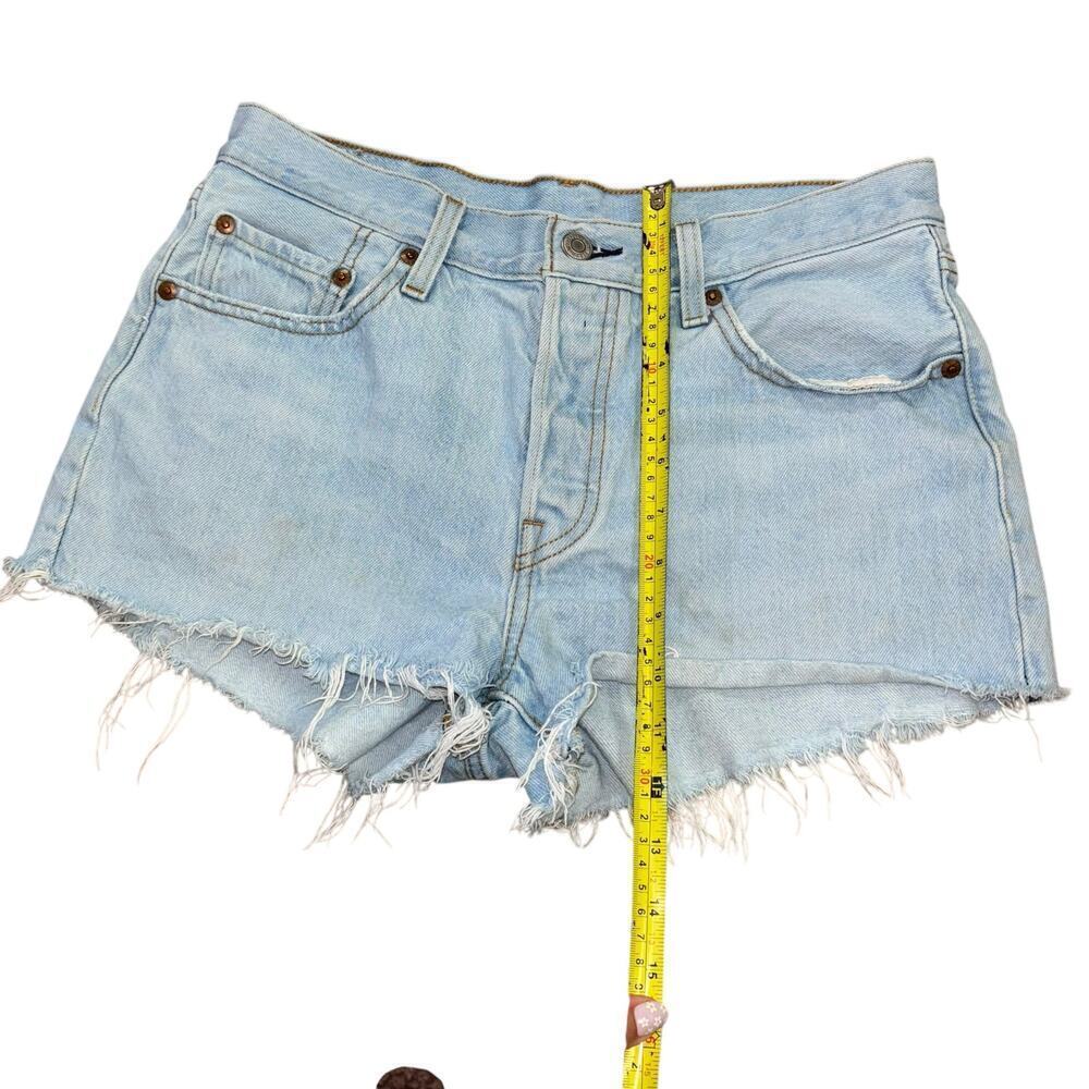 Levi’s Distressed Cut Off  Cotton Denim Shorts Women's 28 Western Cowgirl Summer - Picture 12 of 14